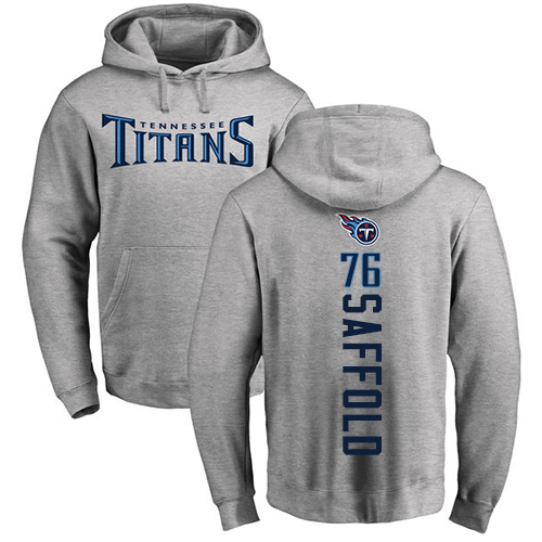 Tennessee Titans Men Ash Rodger Saffold Backer NFL Football #76 Pullover Hoodie Sweatshirts